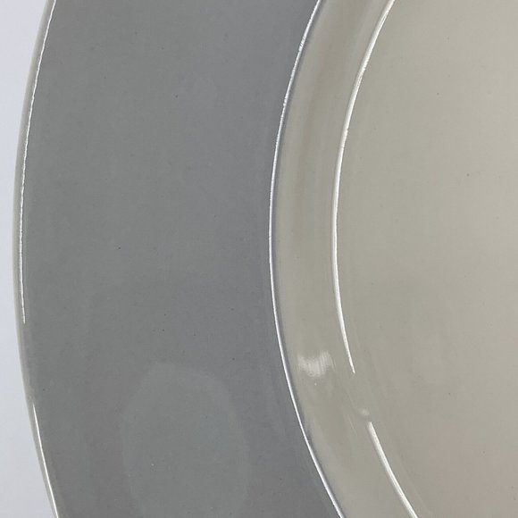 Rouned Handled Serving Plate 9303 Vintage White Gray China 10” Silver Tidbit - Picture 7 of 7